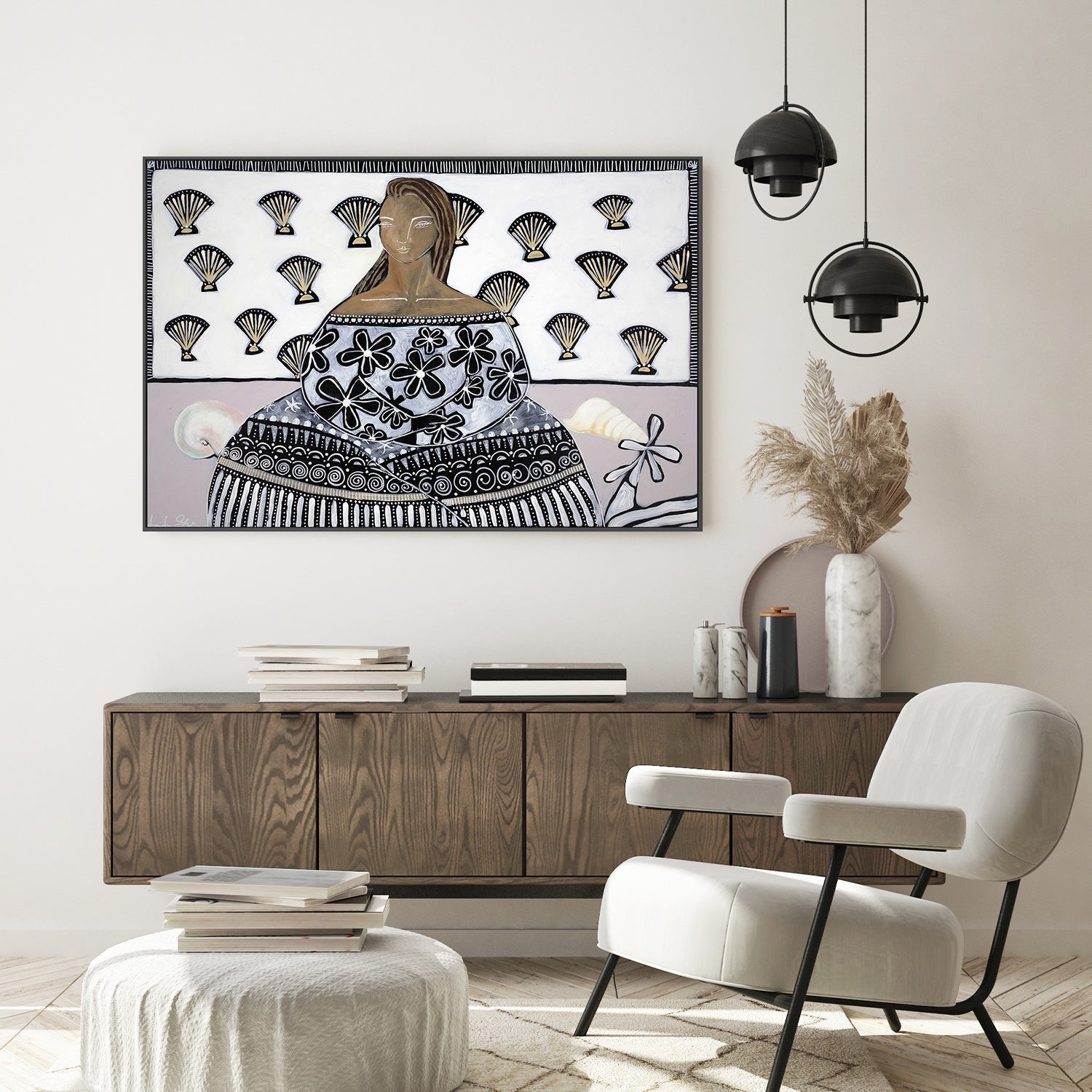 Regina , Original Hand-Painted Canvas By Amanda Skye