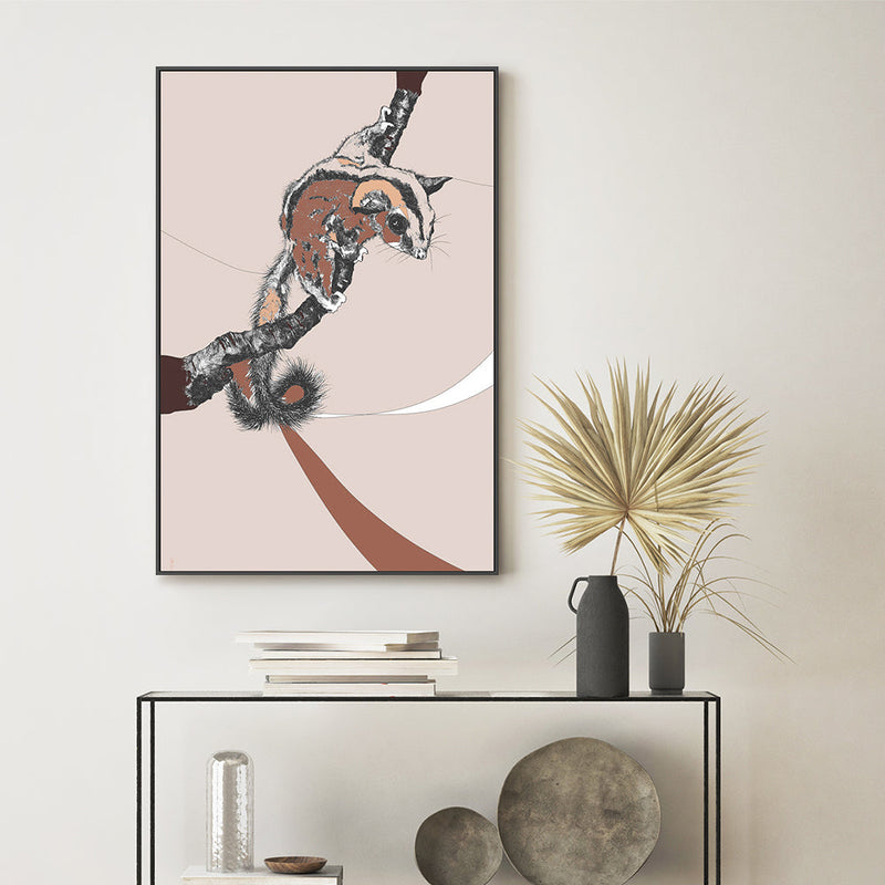 wall-art-print-canvas-poster-framed-Remi in Peach-by-Drawn In By G-Gioia Wall Art