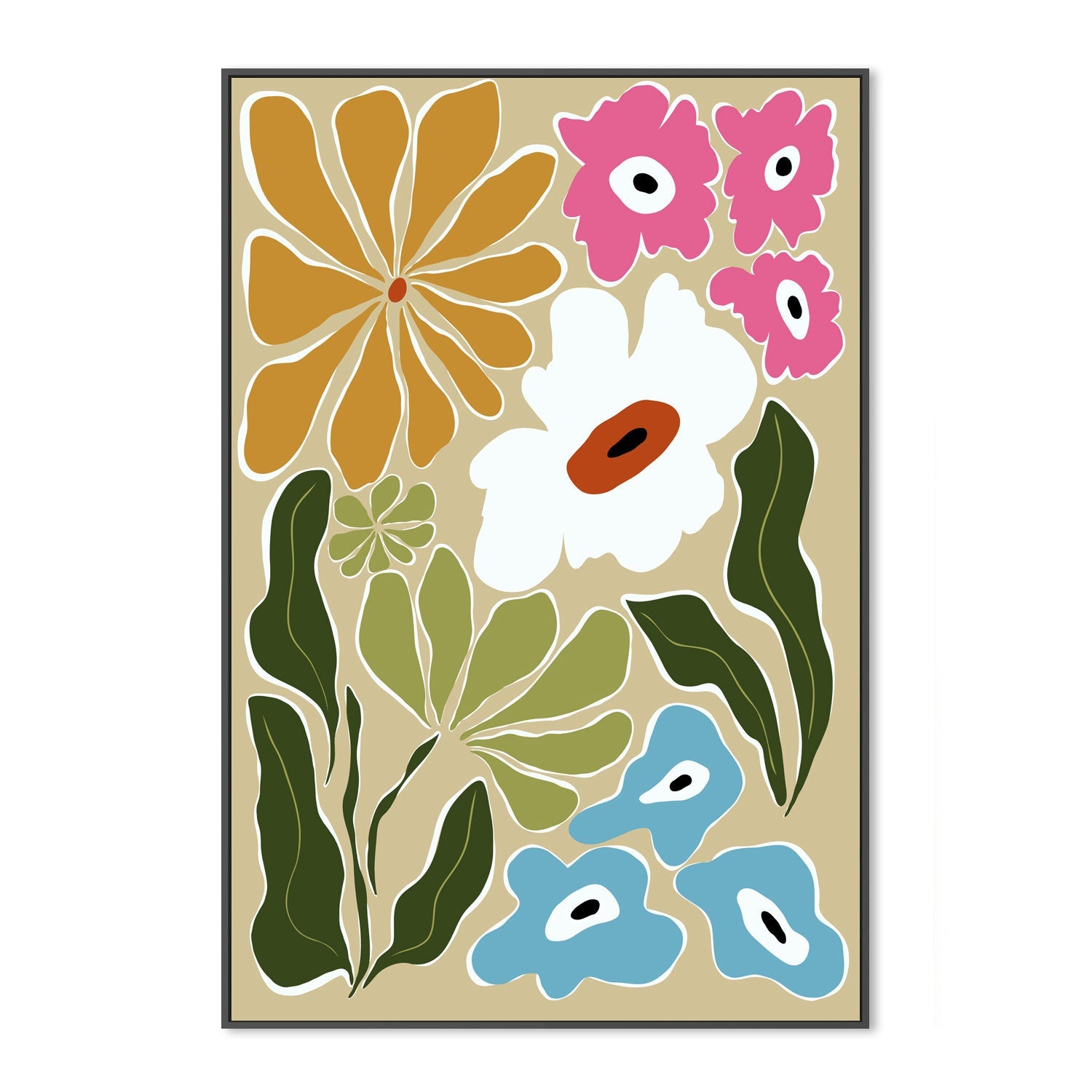 Retro Delight , By Miho Art Studio,Wall Art Canvas Print, Poster,Range