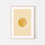 wall-art-print-canvas-poster-framed-Retro Sun-GIOIA-WALL-ART
