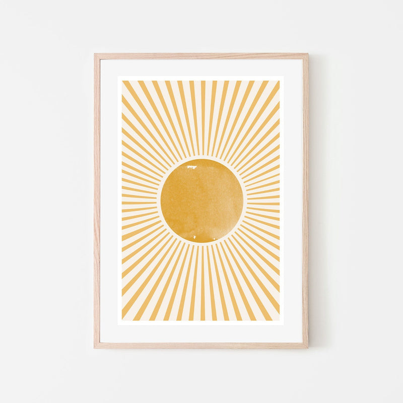 wall-art-print-canvas-poster-framed-Retro Sun-GIOIA-WALL-ART