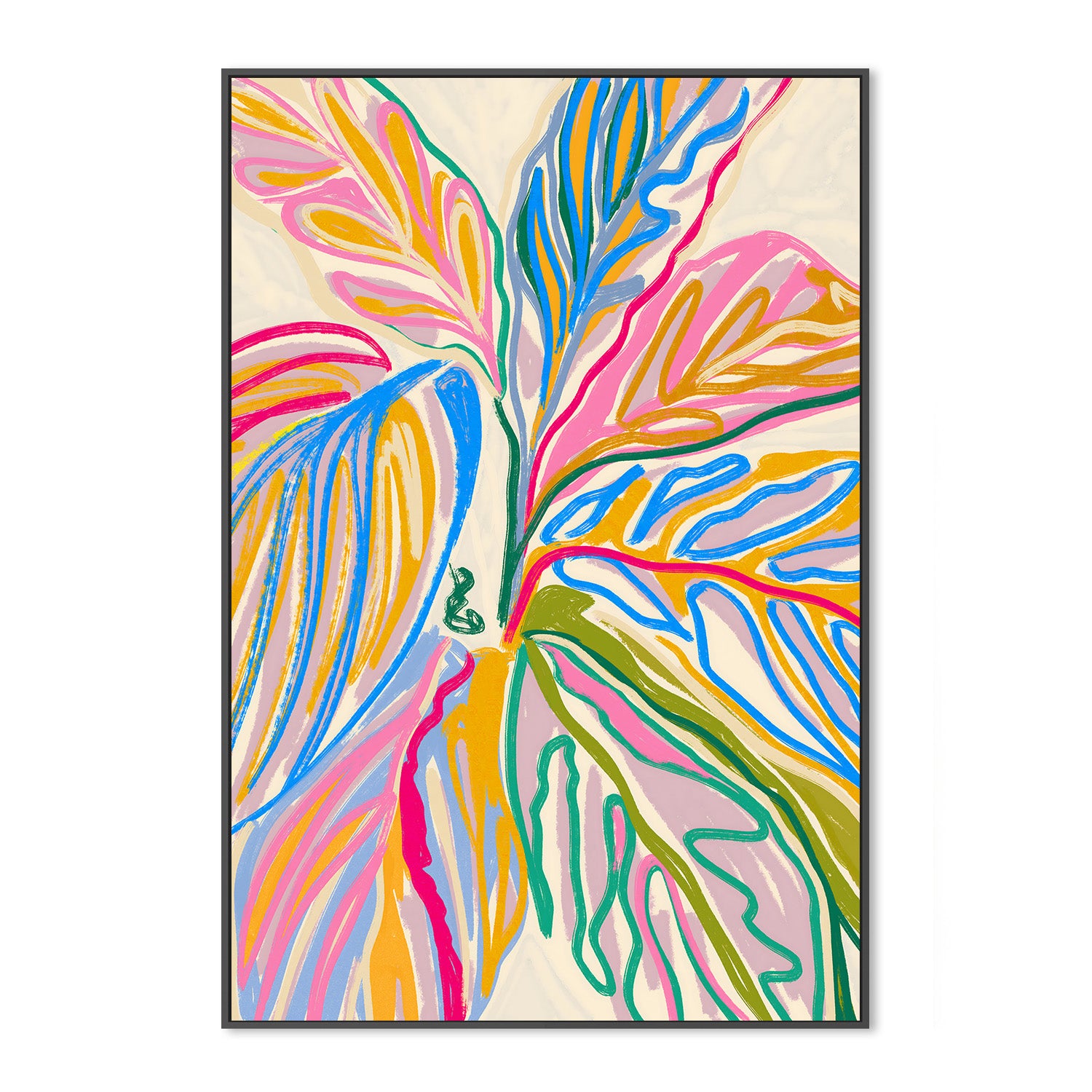 wall-art-print-canvas-poster-framed-Rhythms of Bloom — The Crayon Jungle-3