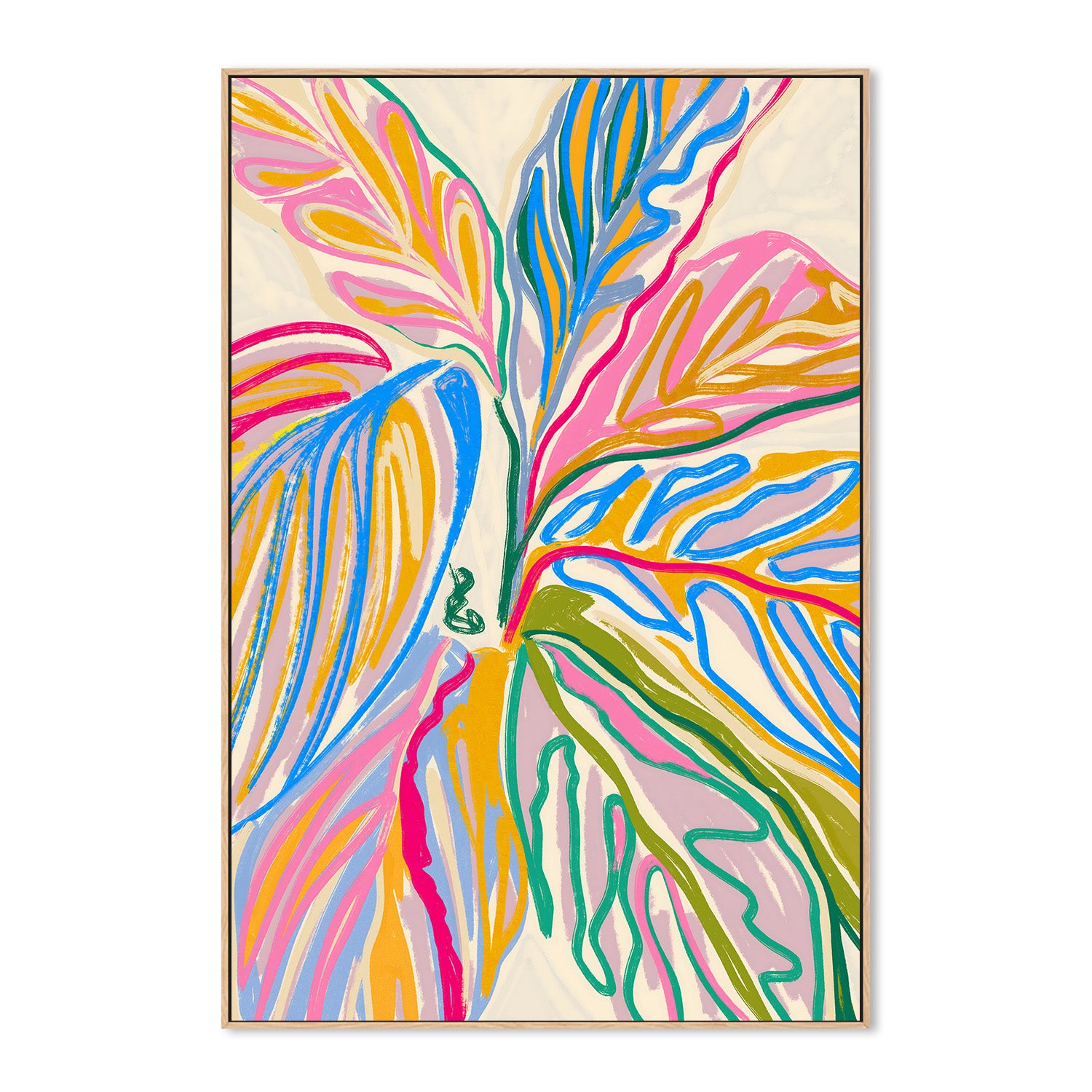 wall-art-print-canvas-poster-framed-Rhythms of Bloom — The Crayon Jungle-4