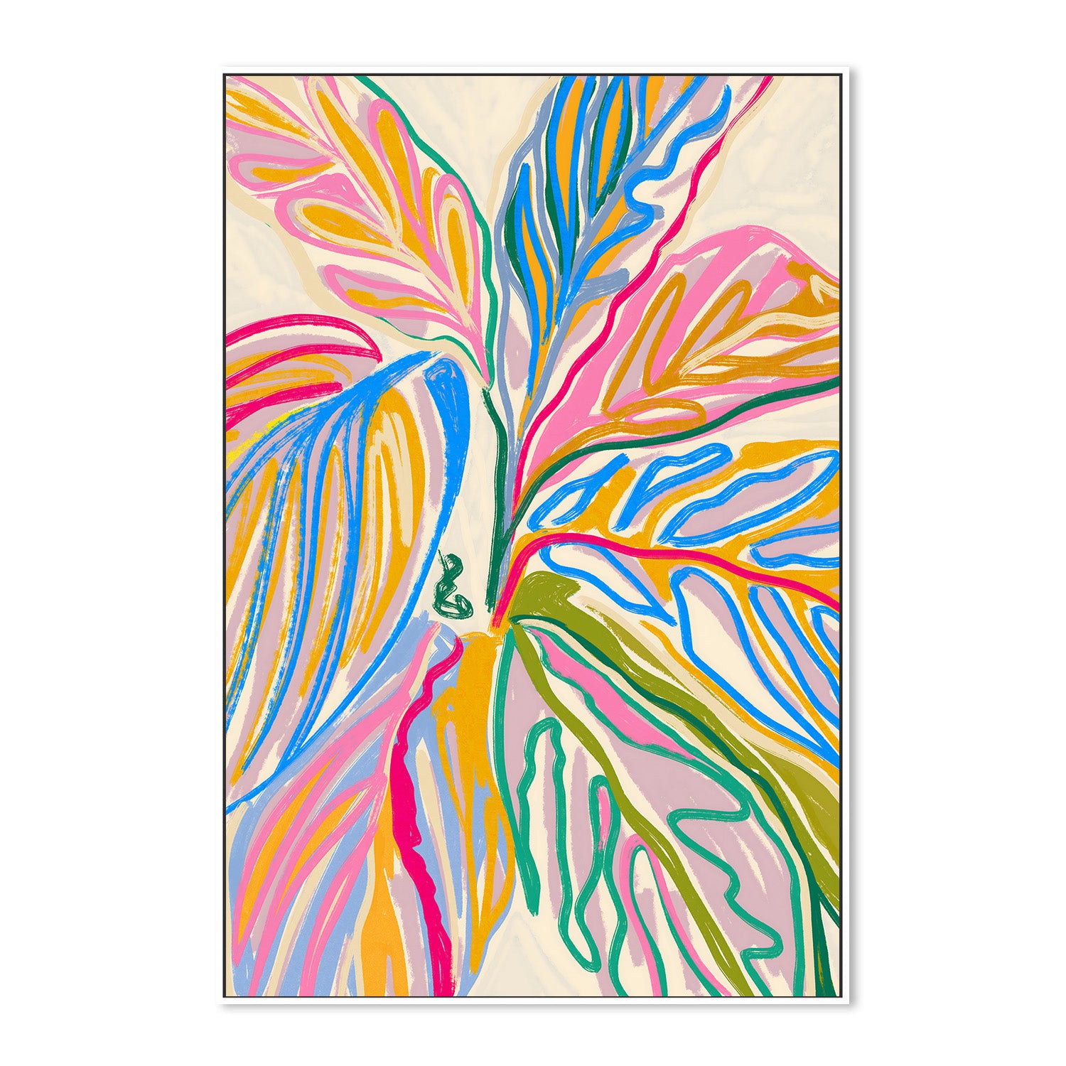 wall-art-print-canvas-poster-framed-Rhythms of Bloom — The Crayon Jungle-5