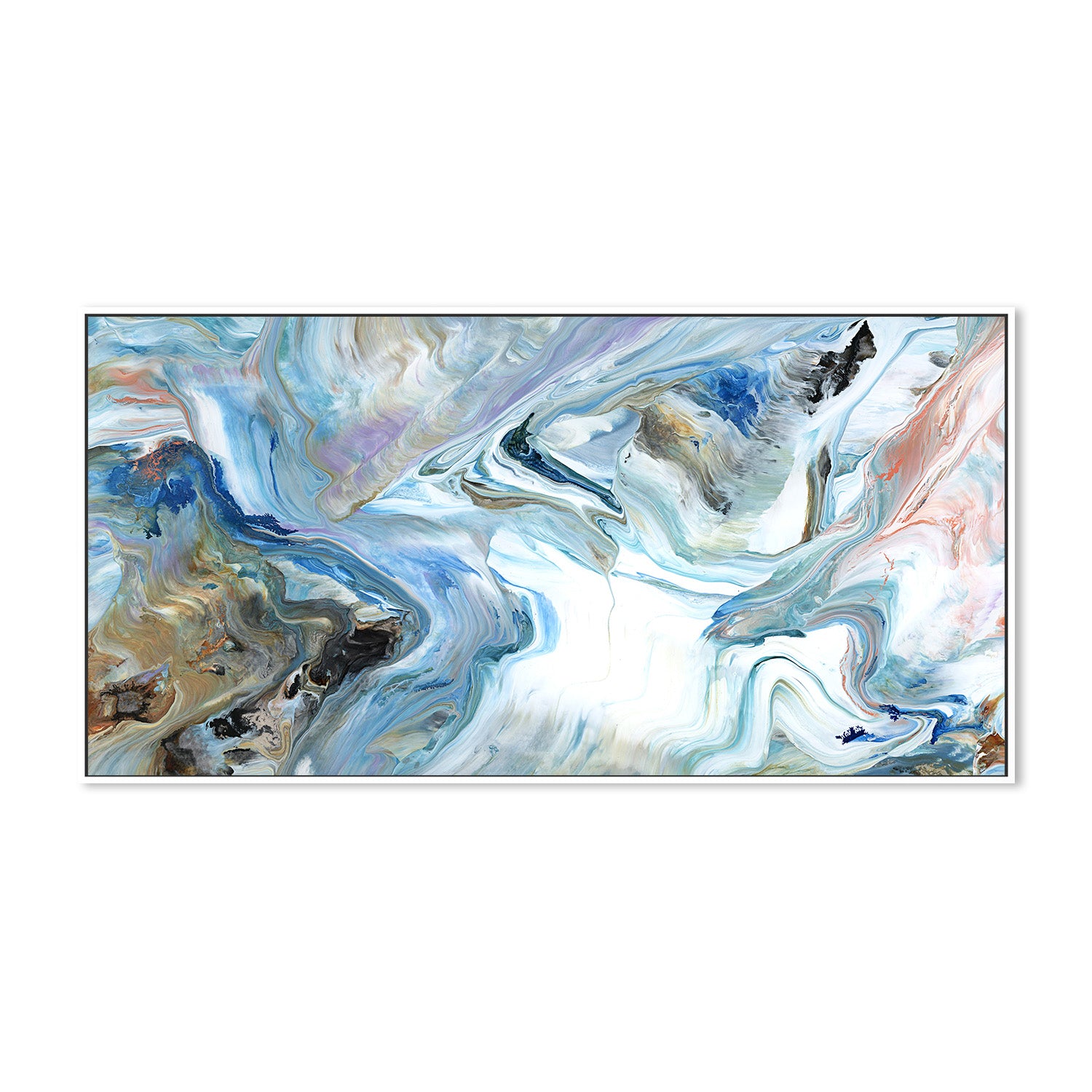 wall-art-print-canvas-poster-framed-Ribbon Flow, Style A-5