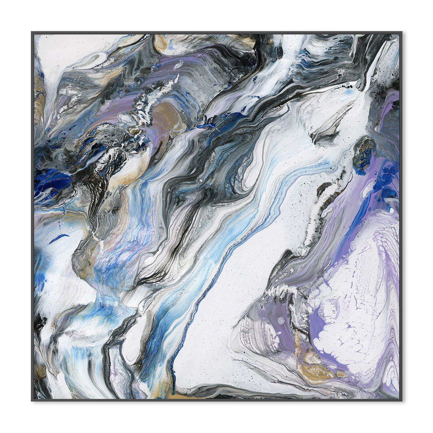 wall-art-print-canvas-poster-framed-Ribbon Flow, Style C-3