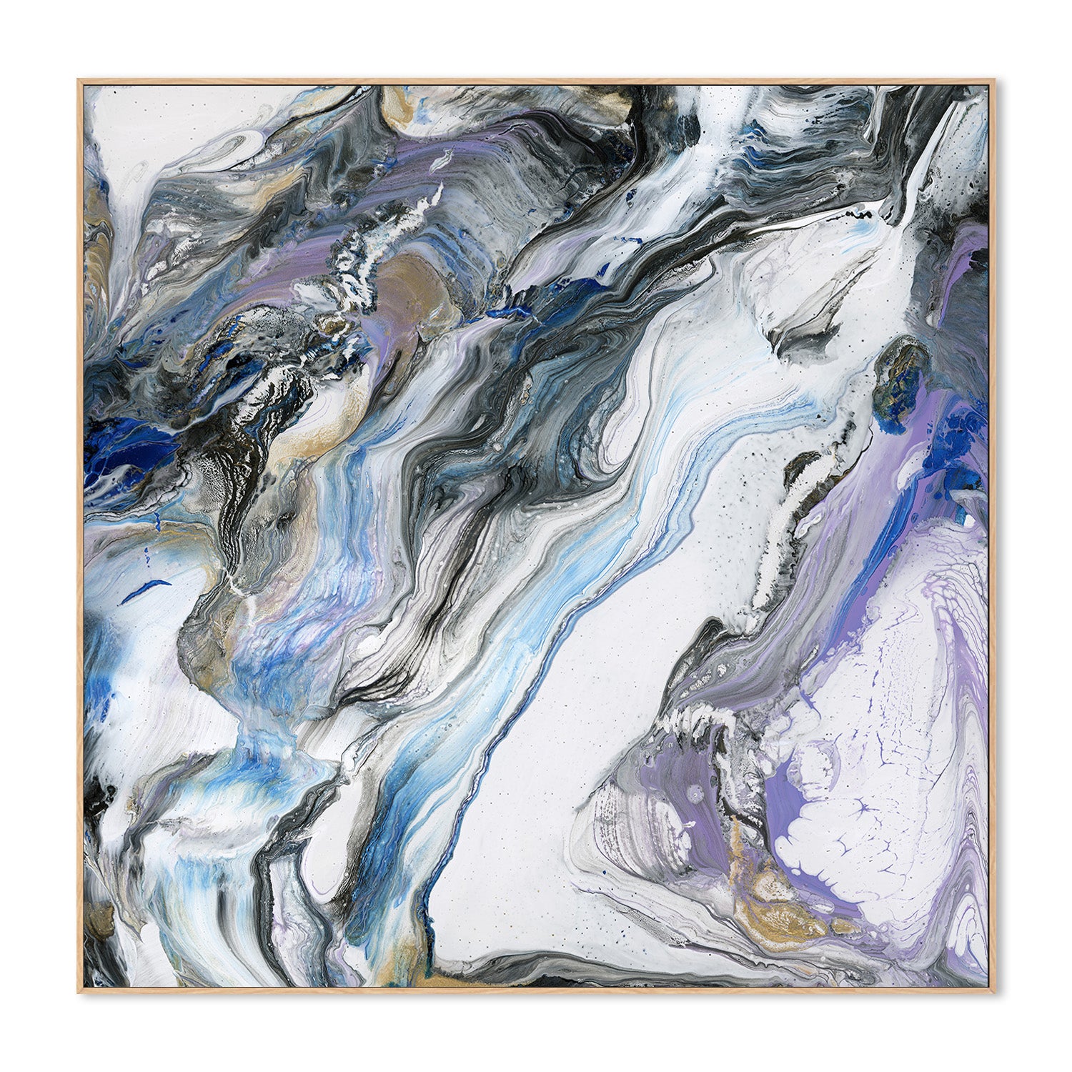 wall-art-print-canvas-poster-framed-Ribbon Flow, Style C-4