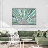 wall-art-print-canvas-poster-framed-Rising Sun, Green Tones , By Bri Chelman-GIOIA-WALL-ART