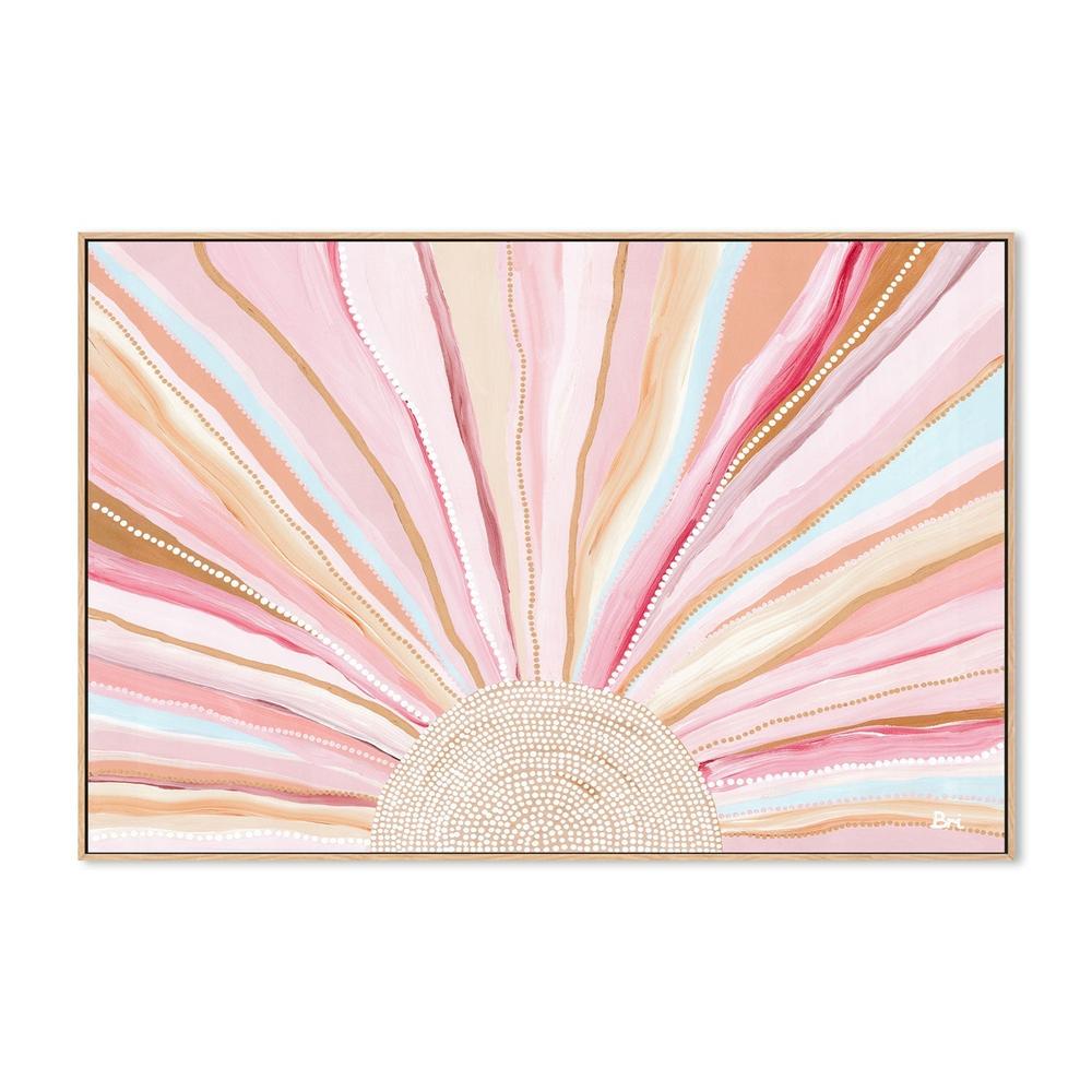 wall-art-print-canvas-poster-framed-Rising Sun, Soft Pastel Tones , By Bri Chelman-GIOIA-WALL-ART
