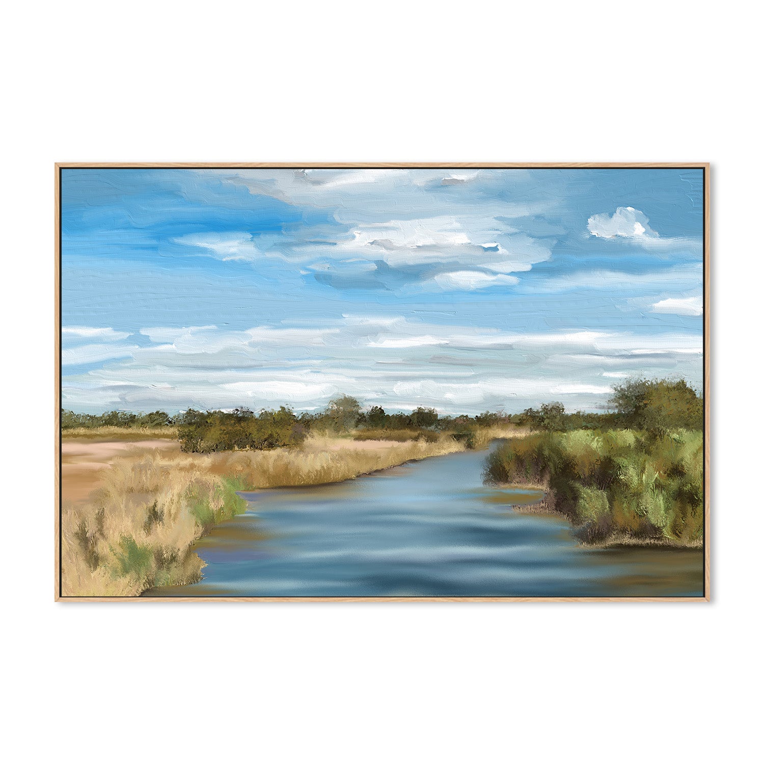 wall-art-print-canvas-poster-framed-River of Reeds, Botswana , By Jenna Alheit-4