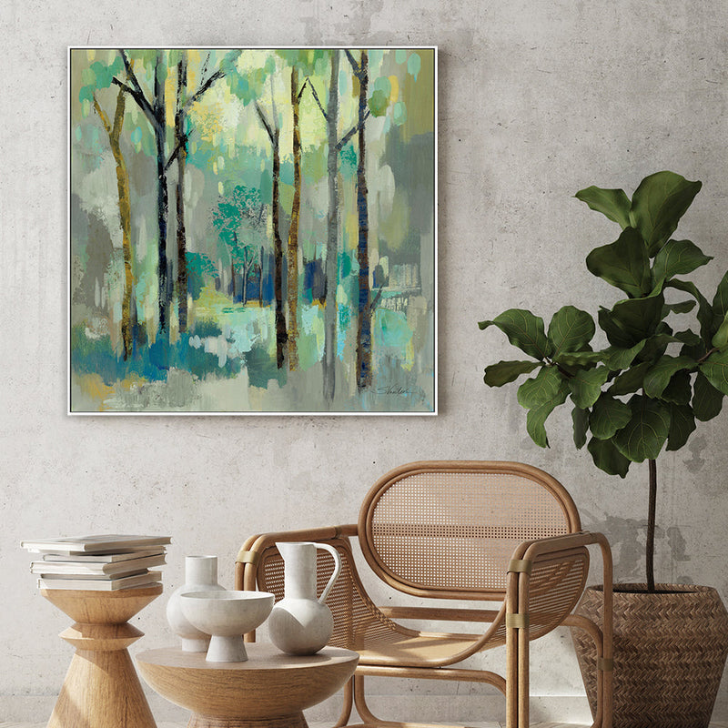 wall-art-print-canvas-poster-framed-Romantic Forest Neutral-by-Silvia Vassileva-Gioia Wall Art