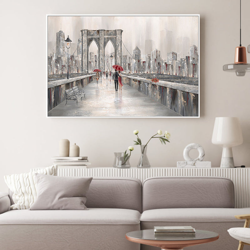 wall-art-print-canvas-poster-framed-Roses Brooklyn Bridge , By Isabella Karolewicz-2