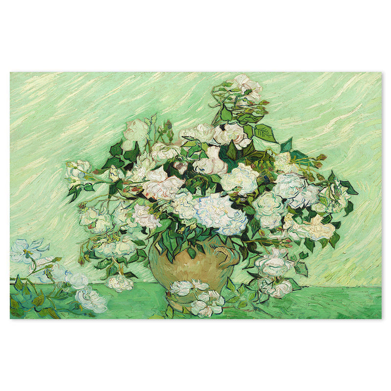 wall-art-print-canvas-poster-framed-Roses, Van Gogh-by-Gioia Wall Art-Gioia Wall Art