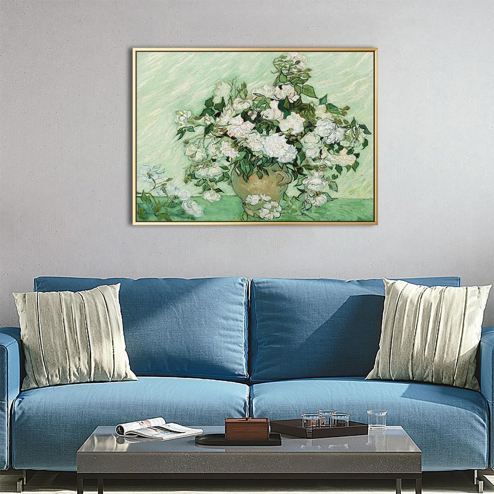 Roses, Van Gogh Wall Art Print Framed Canvas Poster Gioia Wall Art