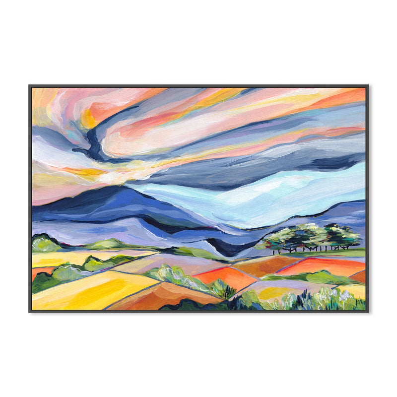 wall-art-print-canvas-poster-framed-Rush To The Mountains , By Lia Nell-GIOIA-WALL-ART