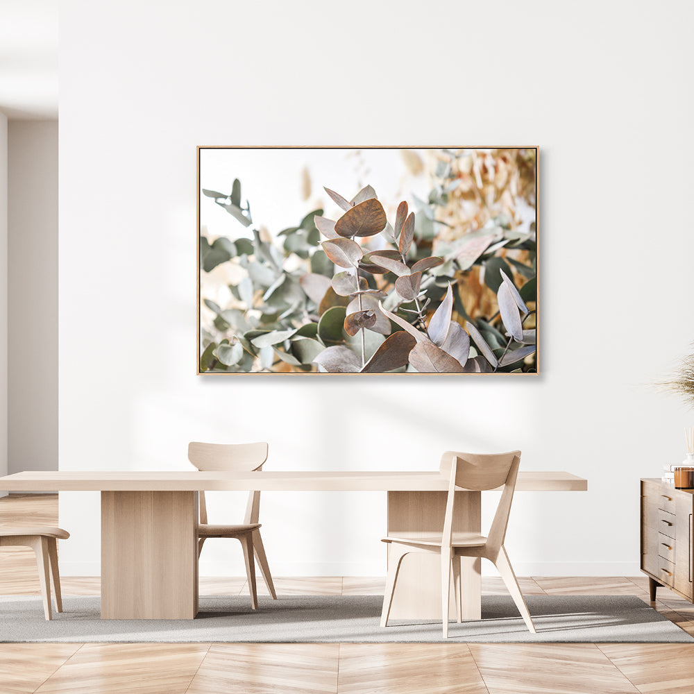 Rusty Leaves Wall Art Print Framed Canvas Poster Gioia Wall Art