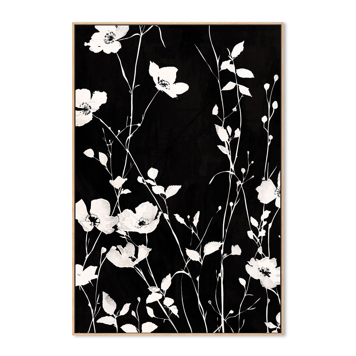 wall-art-print-canvas-poster-framed-Sable Stems, Style C-4