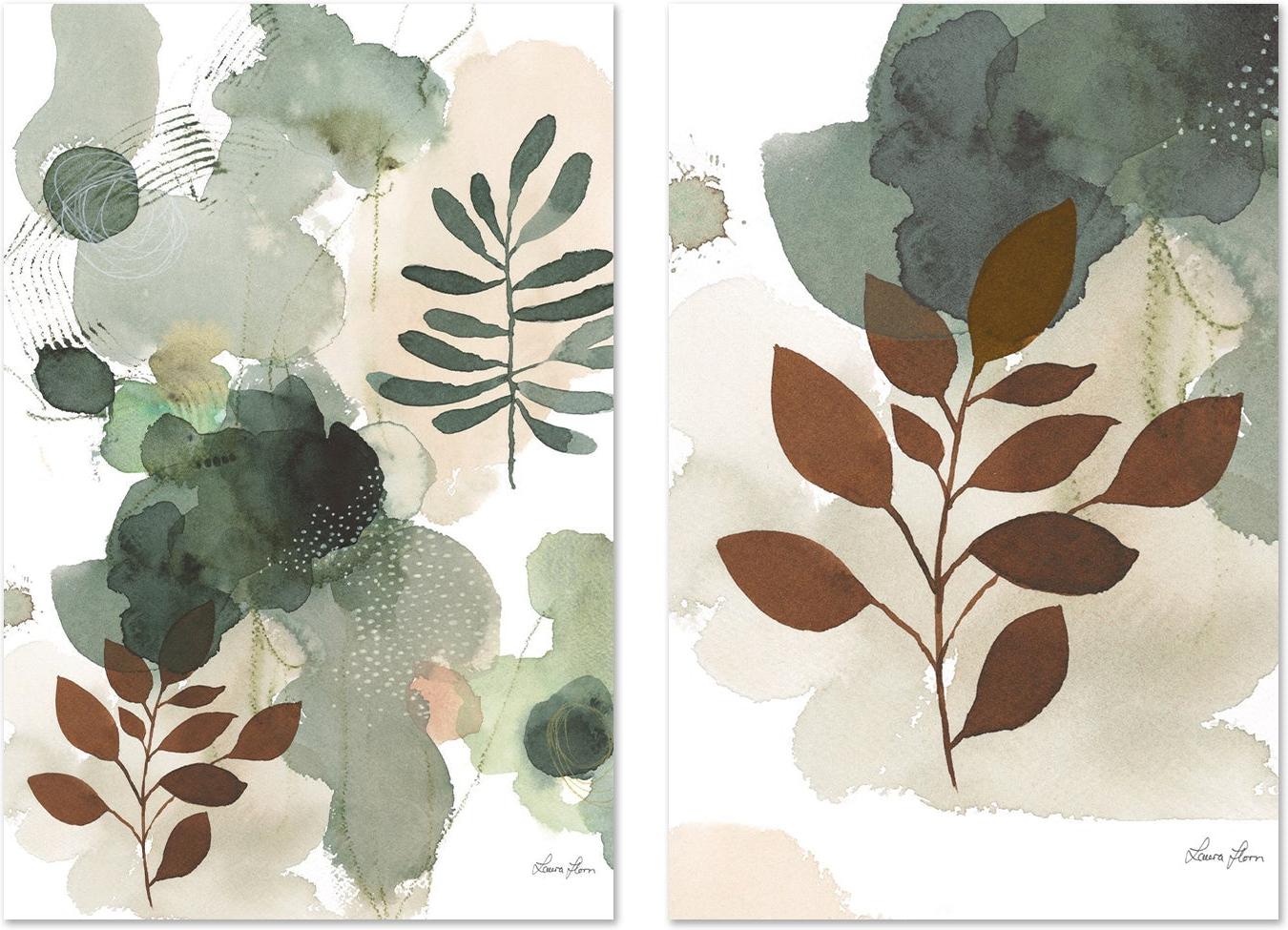 wall-art-print-canvas-poster-framed-Sage Bliss, Set of 2-by-Laura Horn-Gioia Wall Art