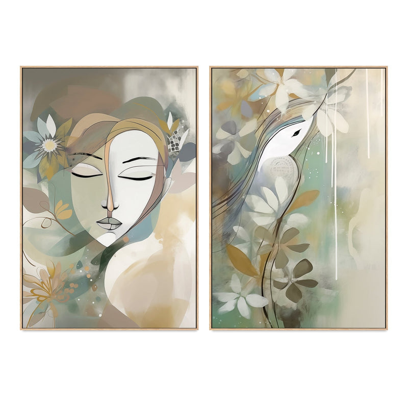 wall-art-print-canvas-poster-framed-Sage, Style A & B, Set Of 2 , By Bella Eve , By Bella Eve , By Bella Eve-4