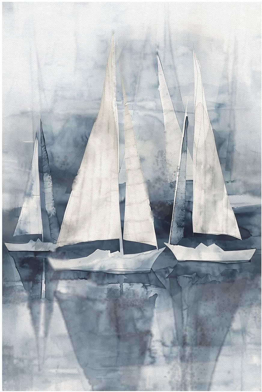 wall-art-print-canvas-poster-framed-Sail The Sea , Style B, By Nina Blue-1