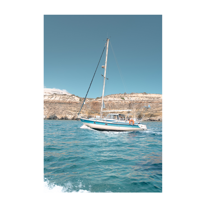 wall-art-print-canvas-poster-framed-Sailing In Milos , By Josh Silver-1