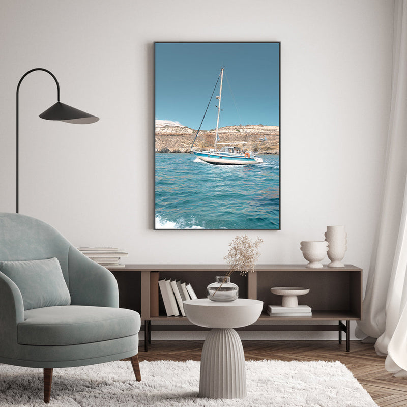 wall-art-print-canvas-poster-framed-Sailing In Milos , By Josh Silver-7