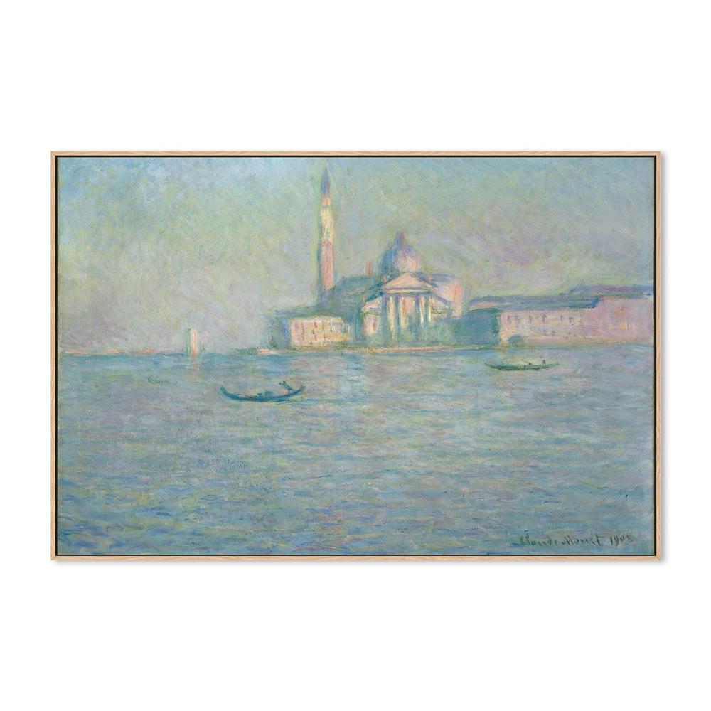 wall-art-print-canvas-poster-framed-San Giorgio Maggiore 1908 , By Monet-by-Gioia Wall Art-Gioia Wall Art