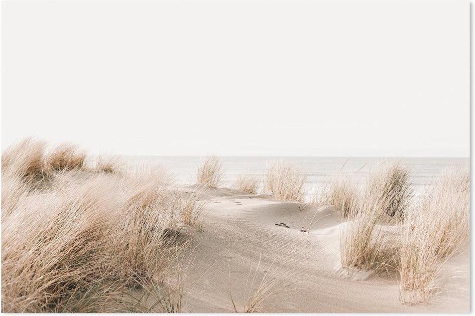 wall-art-print-canvas-poster-framed-Sand Dune And Grass By The Beach, Soft Tone-by-Gioia Wall Art-Gioia Wall Art