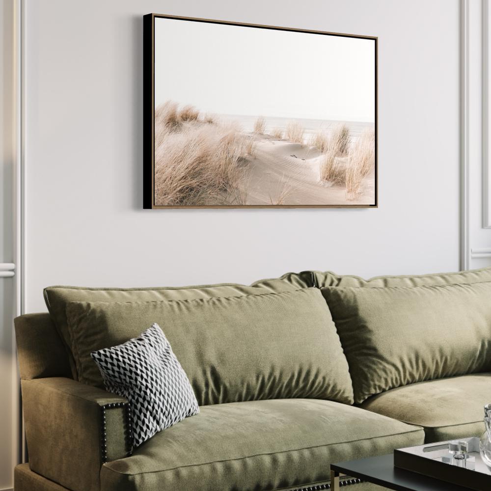 wall-art-print-canvas-poster-framed-Sand Dune And Grass By The Beach, Soft Tone-by-Gioia Wall Art-Gioia Wall Art