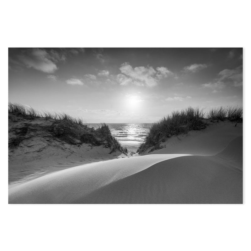 wall-art-print-canvas-poster-framed-Sand Dunes, Black And White, Sylt, Germany , By Jan Becke-GIOIA-WALL-ART