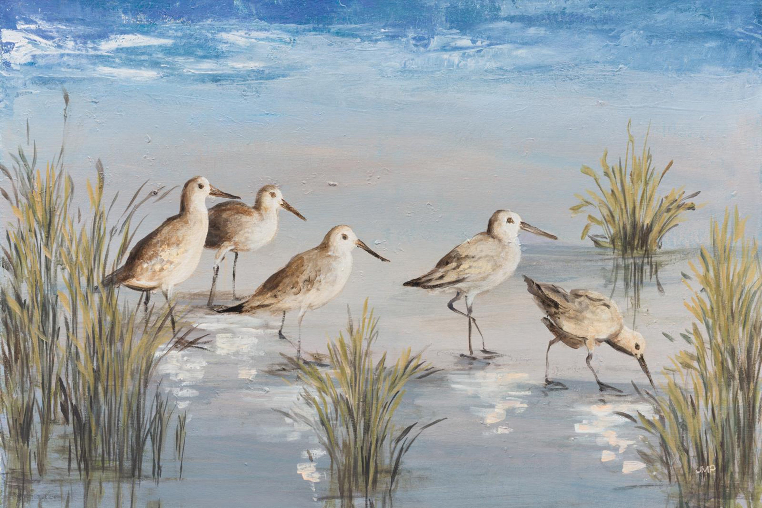 wall-art-print-canvas-poster-framed-Sandpiper Stroll-1