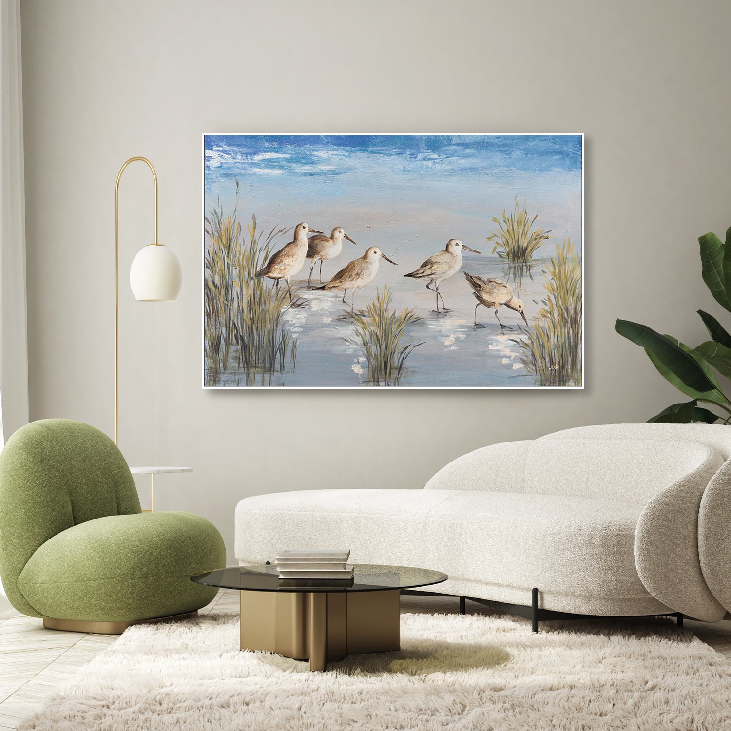 wall-art-print-canvas-poster-framed-Sandpiper Stroll-9