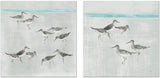wall-art-print-canvas-poster-framed-Sandpipers, Style A & B, Set Of 2 , By Avery Tilmon-GIOIA-WALL-ART