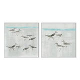 wall-art-print-canvas-poster-framed-Sandpipers, Style A & B, Set Of 2 , By Avery Tilmon-GIOIA-WALL-ART