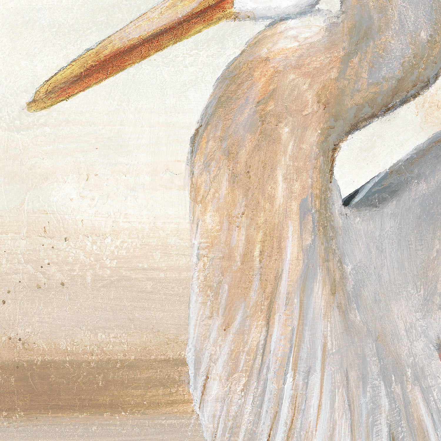 wall-art-print-canvas-poster-framed-Sandy Beach Heron, Style B-10