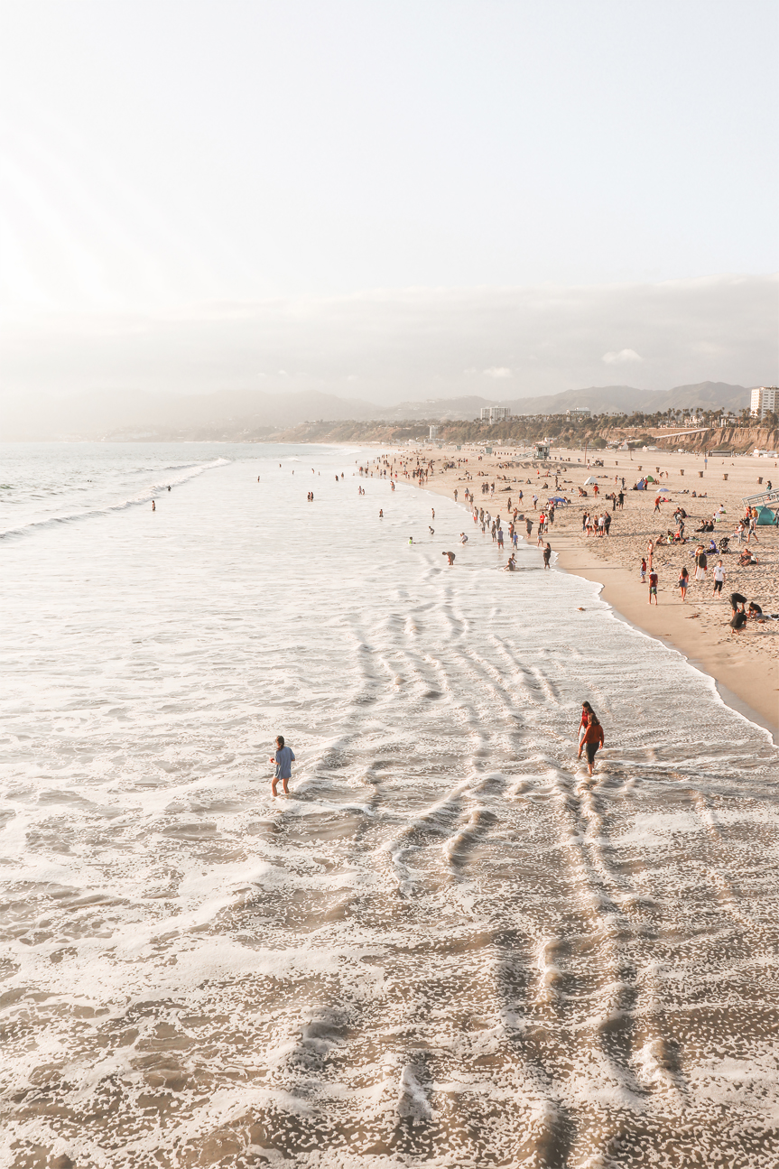 wall-art-print-canvas-poster-framed-Santa Monica Beach-1