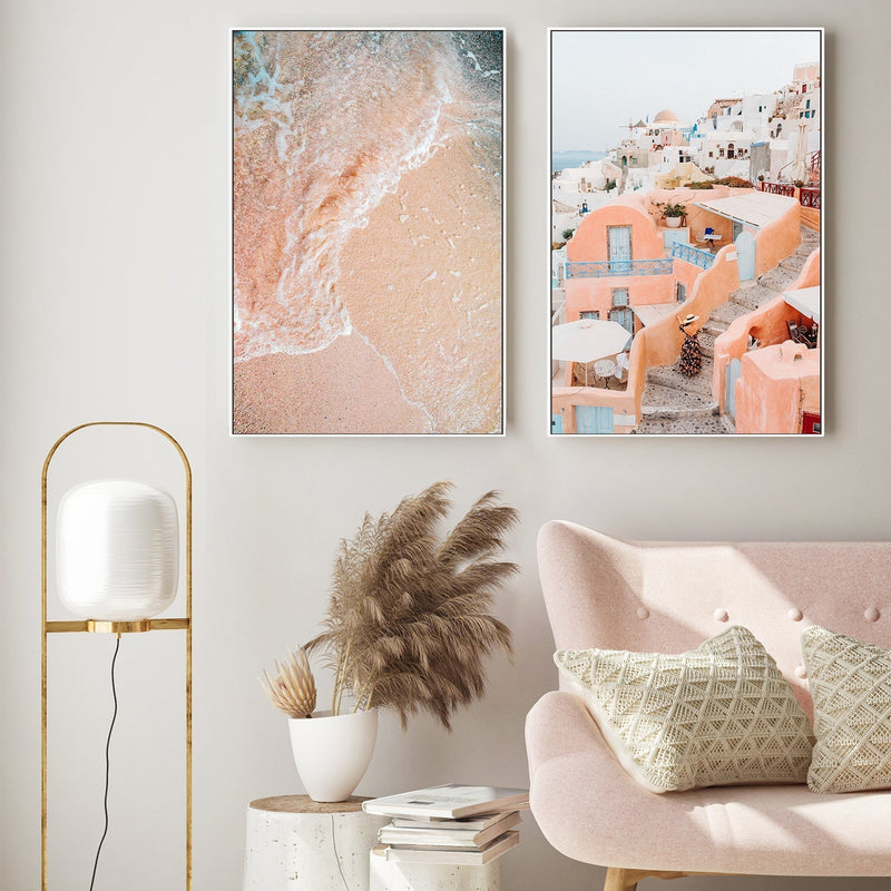 wall-art-print-canvas-poster-framed-Santorini Sand, Set Of 2-by-Jovani Demetrie-Gioia Wall Art