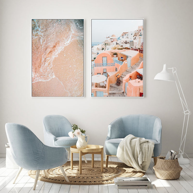 wall-art-print-canvas-poster-framed-Santorini Sand, Set Of 2-by-Jovani Demetrie-Gioia Wall Art