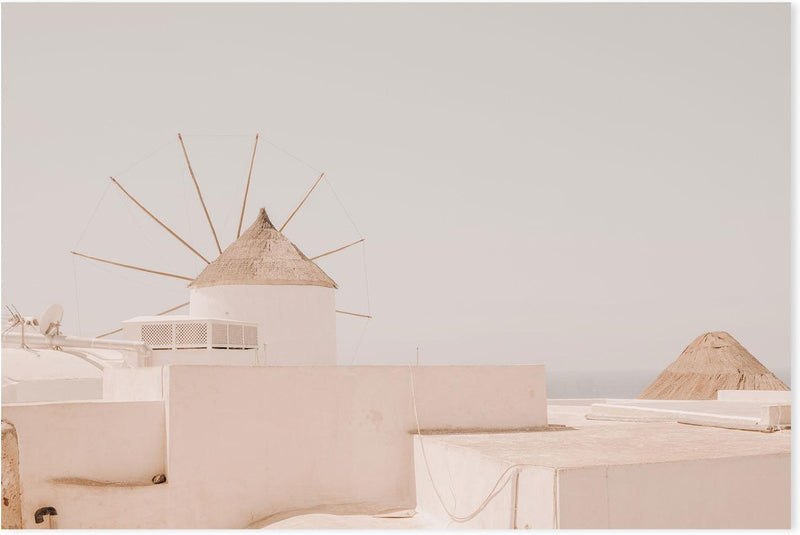 Santorini Windmill-Gioia-Prints-Framed-Canvas-Poster-GIOIA-WALL-ART