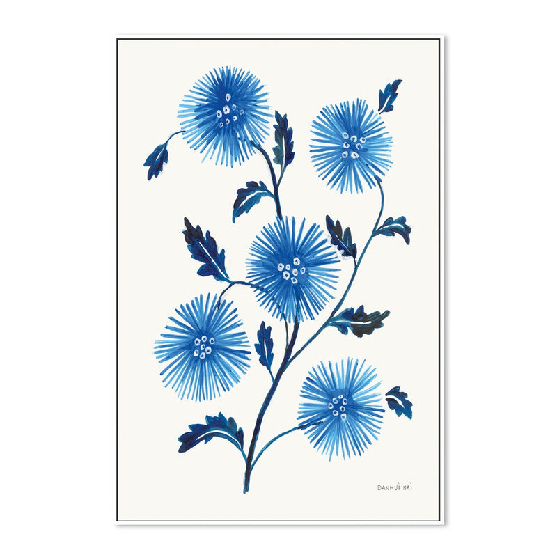 wall-art-print-canvas-poster-framed-Saphire Blue Flowers, Style A , By Danhui Nai-GIOIA-WALL-ART