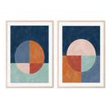wall-art-print-canvas-poster-framed-Sapphire And Sunset, Style C & E, Set Of 2 , By Elena Ristova-GIOIA-WALL-ART