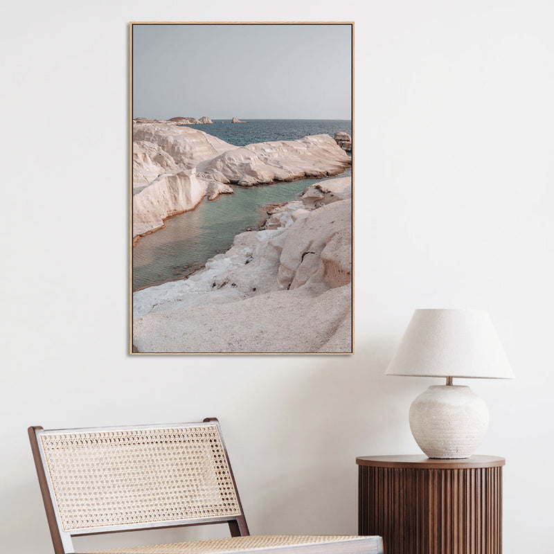 wall-art-print-canvas-poster-framed-Sarakiniko Beach , By Josh Silver-2
