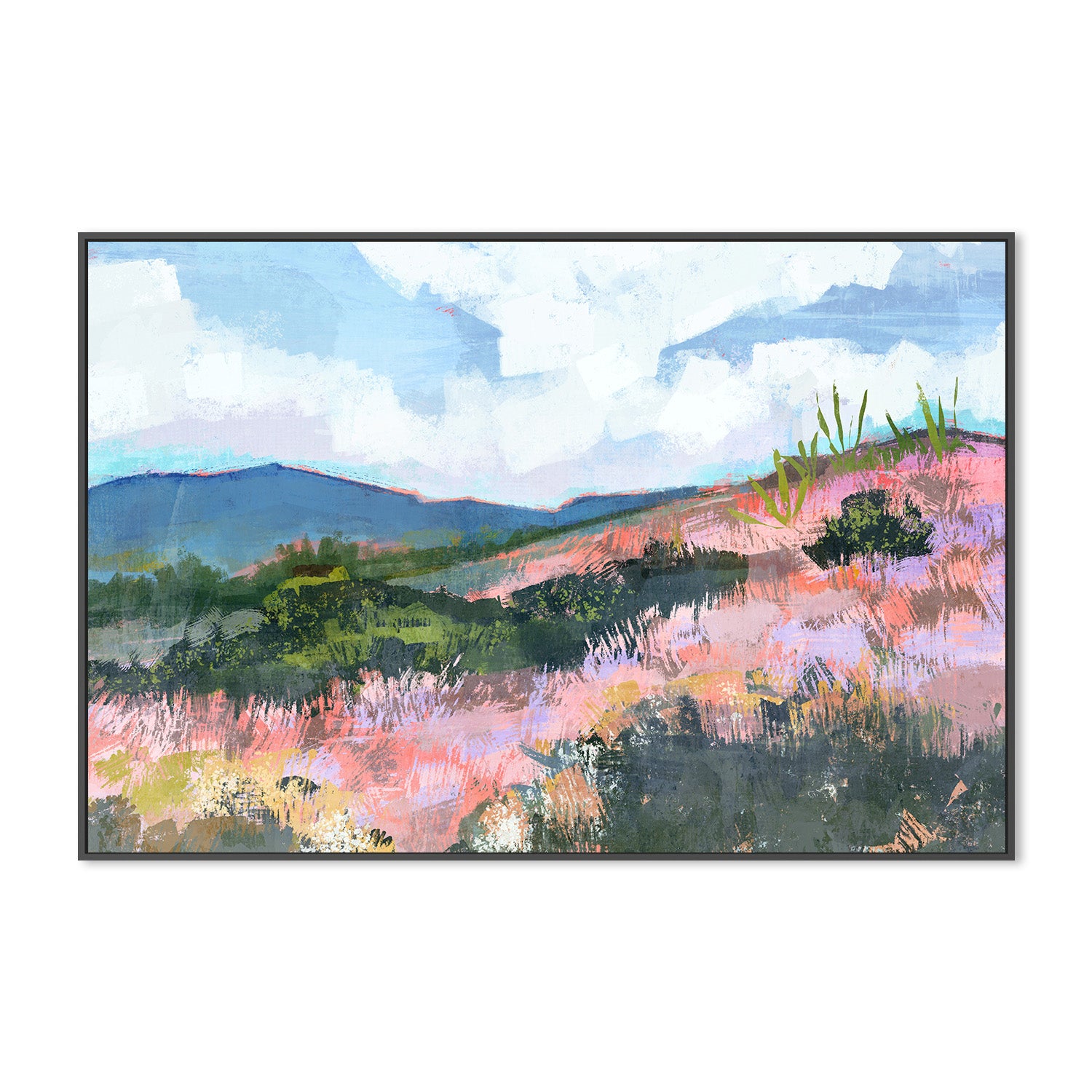 wall-art-print-canvas-poster-framed-Saturated mountains-3