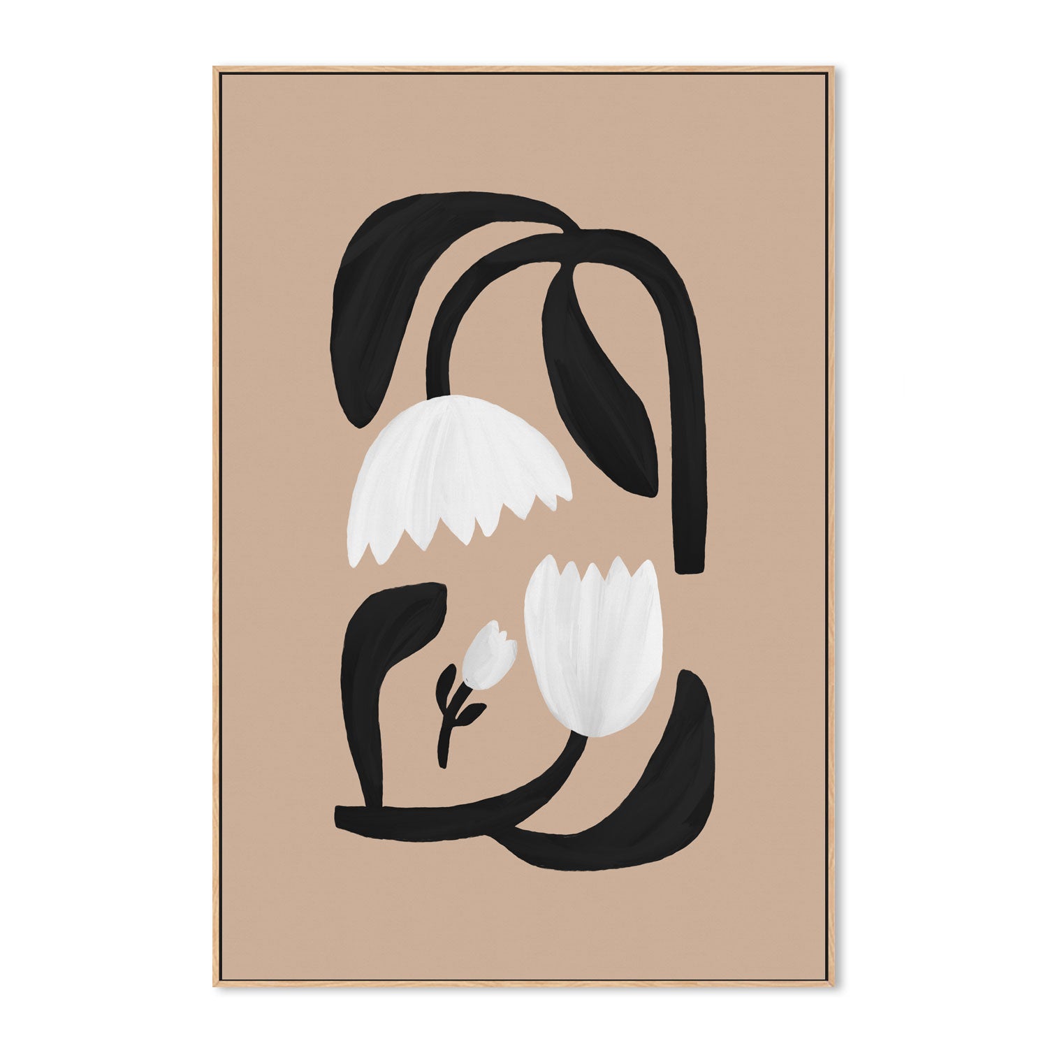 wall-art-print-canvas-poster-framed-Scandi Botanical Style C , By Pictufy-4