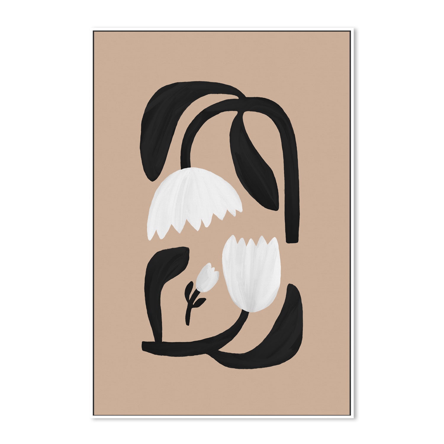 wall-art-print-canvas-poster-framed-Scandi Botanical Style C , By Pictufy-5