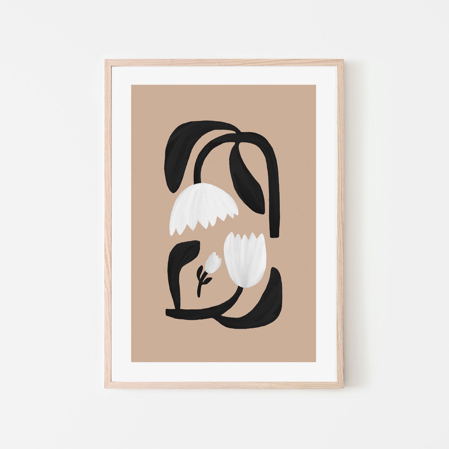 wall-art-print-canvas-poster-framed-Scandi Botanical Style C , By Pictufy-6