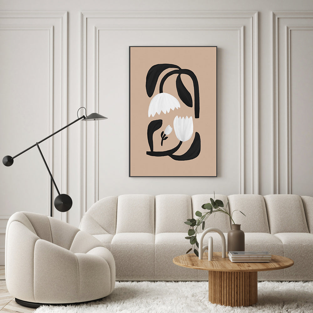 wall-art-print-canvas-poster-framed-Scandi Botanical Style C , By Pictufy-7