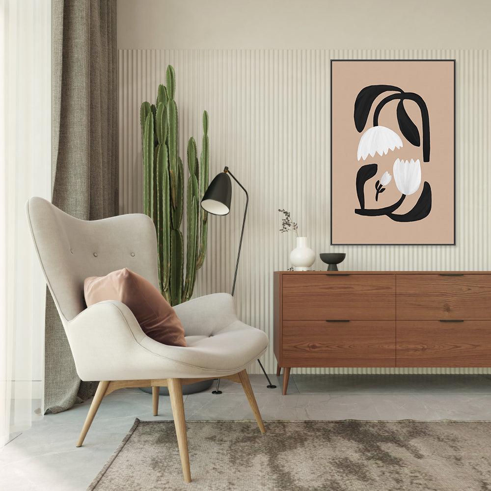 wall-art-print-canvas-poster-framed-Scandi Botanical Style C , By Pictufy-8