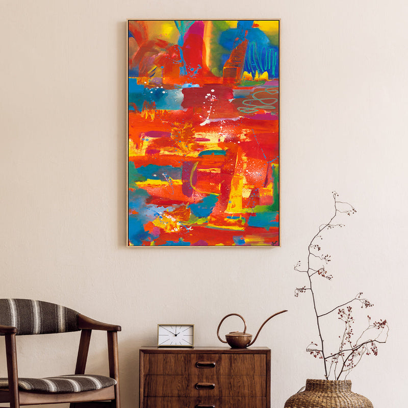 wall-art-print-canvas-poster-framed-Scarlet Embers , By Belinda Stone-GIOIA-WALL-ART