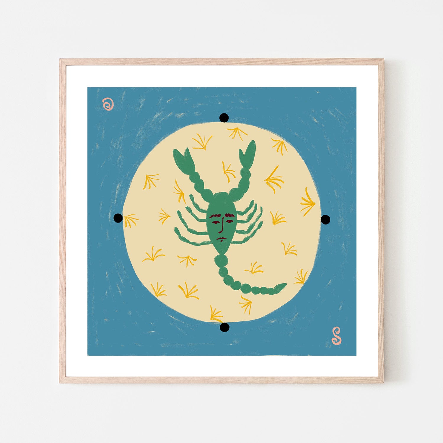 wall-art-print-canvas-poster-framed-Scorpion With A Human Face-6